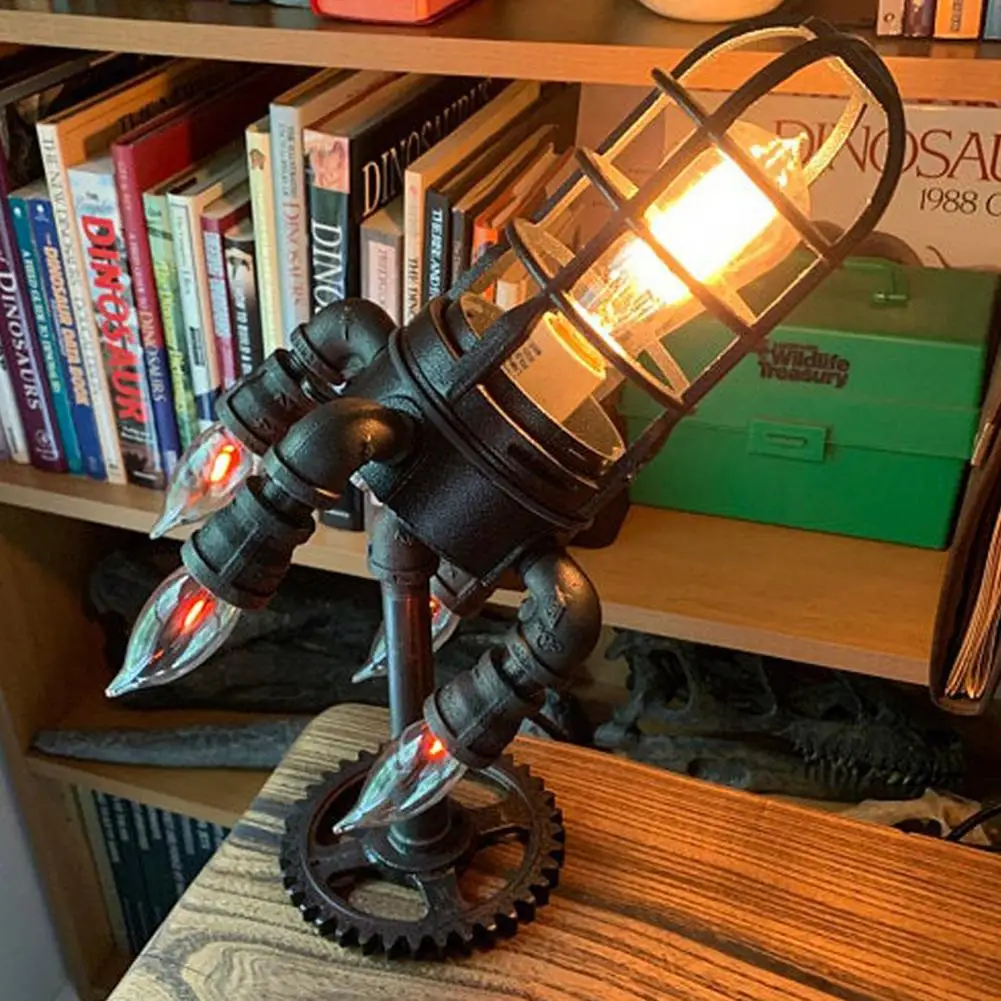 Vintage forme lampe de — Lampe Vintage en forme de bateau de fusée | belleveilleuse.fr