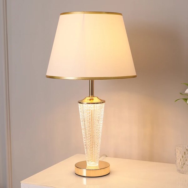 lampe de Table en verre cristal Post-moderne, pour salon, bureau