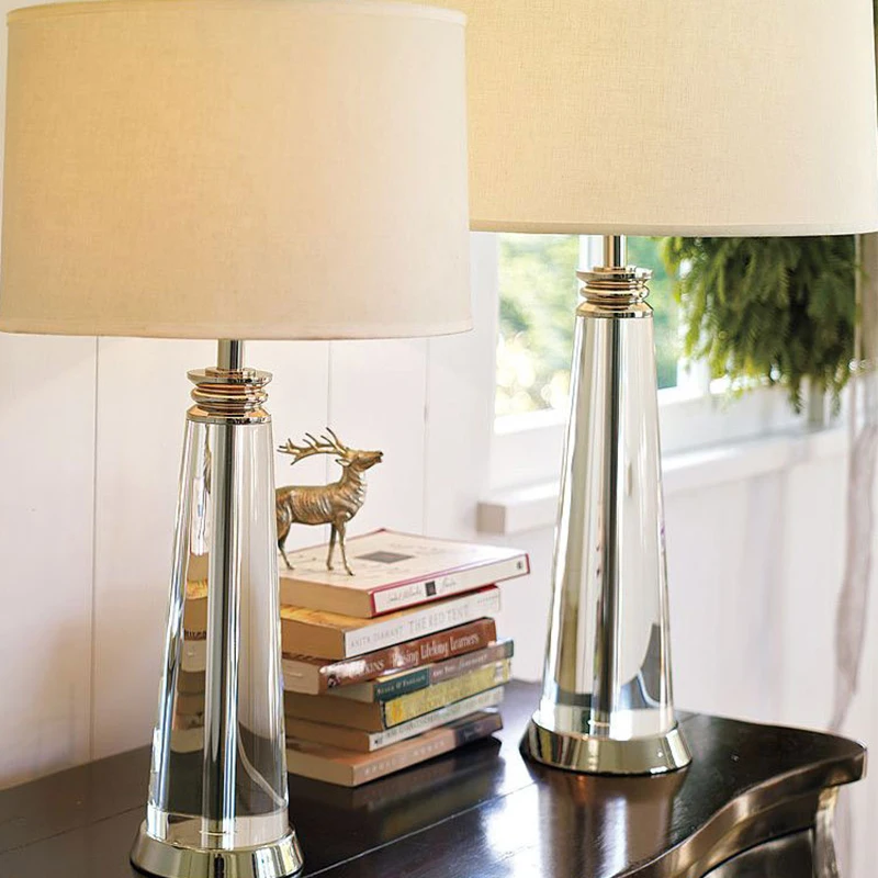Cristal luxe lampe de — lampe de chevet en cristal K9, luxe, Style moderne, pour chambre à coucher | belleveilleuse.fr