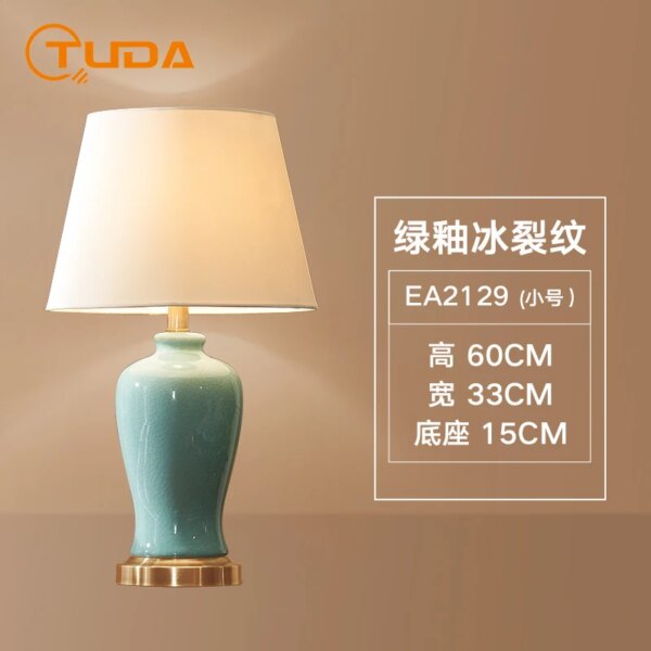 15823-29ff1b.jpg lampe de Table en céramique, style nordique de luxe, pour chambre à coucher