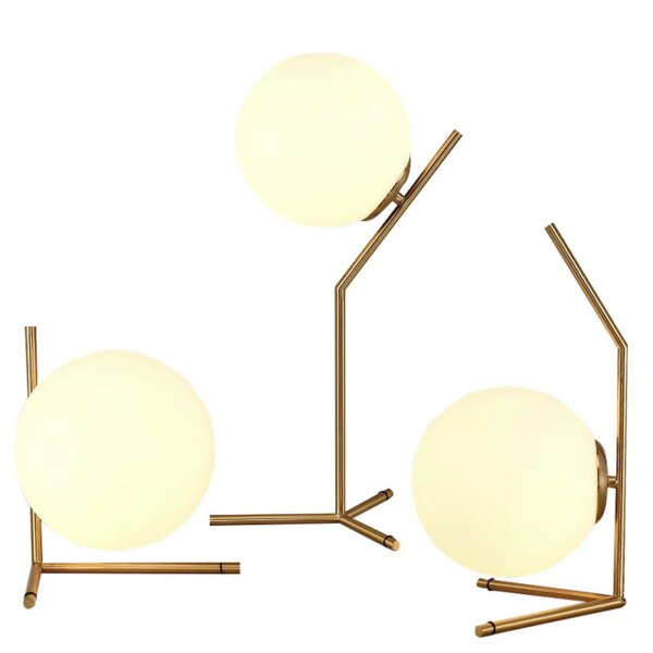 Lampe de Table en verre nordique Simple et créative