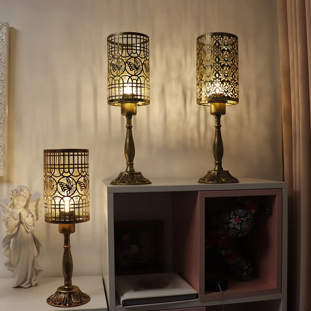 15876-033375.jpg Lampe de chevet en fer à LED, design rétro, Art déco