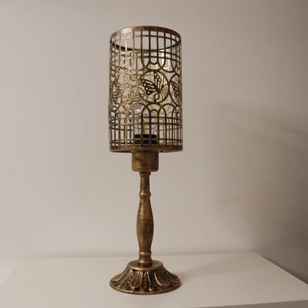 Lampe de chevet en fer à LED, design rétro, Art déco