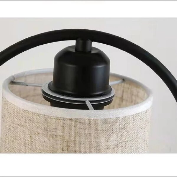 Lampe de chevet en bois de Style chinois, luminaire décoratif de chevet en tissu Vintage