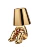 Lampe Design Petit Bonhomme Doré, Style Penseur Art Déco Italien