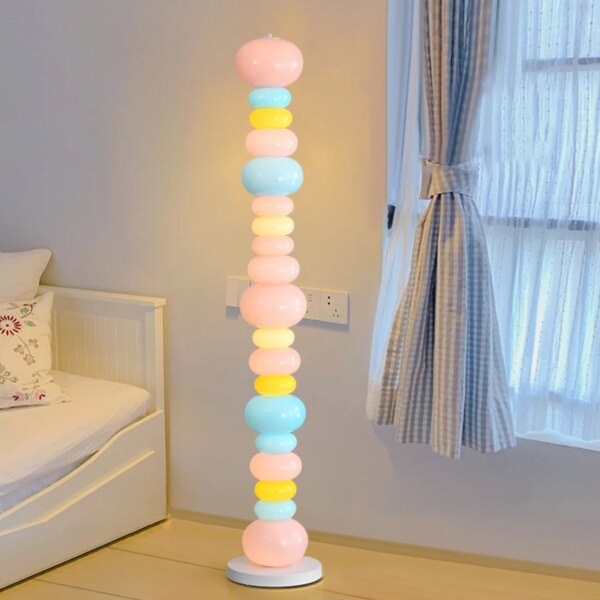 16031-768f40.jpg Lampadaire LED arc-en-ciel en verre, guirlande de bonbons