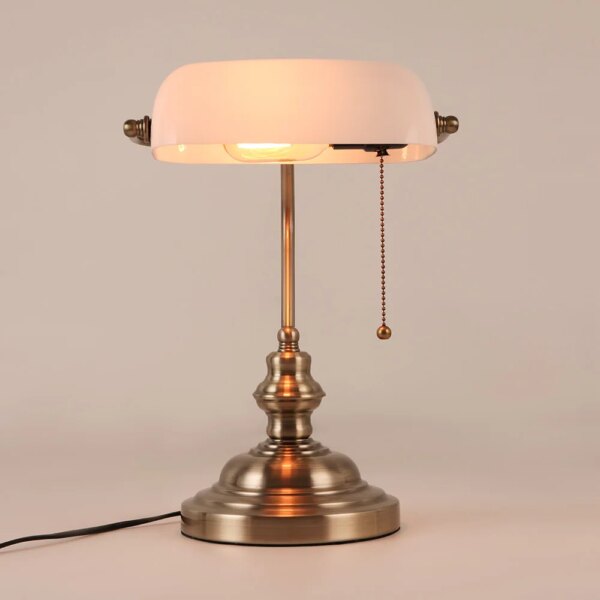Lampe de bureau classique, banquier style rétro