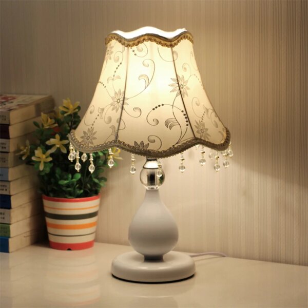 Lampe de chevet Led Vintage en cristal