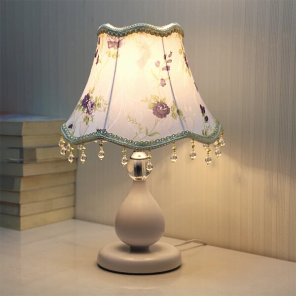 Lampe de chevet Led Vintage en cristal