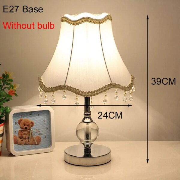 Lampe de chevet Led Vintage en cristal