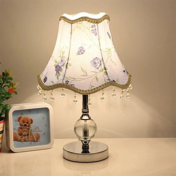 Lampe de chevet Led Vintage en cristal