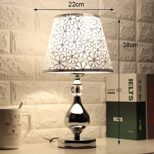 Lampe de chevet Led Vintage en cristal