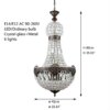 Lustre Led en cristal au design moderne rétro Vintage
