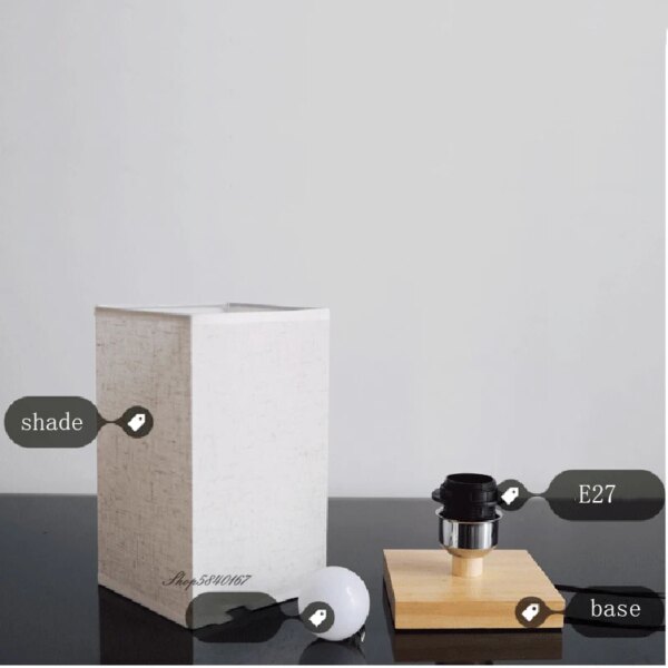 Lampe de Table en bois Style chinois Vintage, rétro