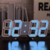 reveil veilleuse Numérique 3D LED, Horloge Murale Suspendue