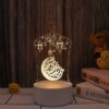 Lampe 3D Coranique avec alimentation USB pour aïd Mubarak