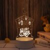 Lampe 3D Coranique avec alimentation USB pour aïd Mubarak
