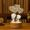 lampe 3d en acrylique, cadeau de saint-valentin, romantique, amour, pour la maison