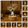 lampe 3d en acrylique, cadeau de saint-valentin, romantique, amour, pour la maison
