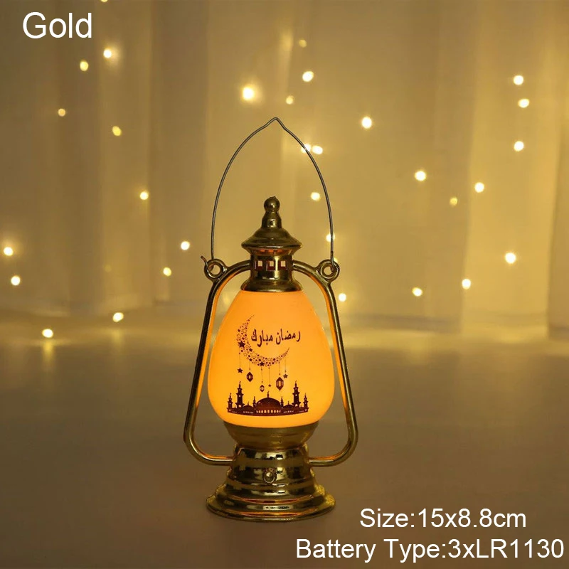 gold oil lamp