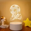 lampe 3d pour le Football et le basket-ball, lumière de nuit visuelle pour le sport