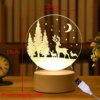 Veilleuse 3D LED pour enfants, lampe de chevet de Table créative, romantique