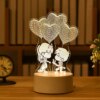 Veilleuse 3D LED pour enfants, lampe de chevet de Table créative, romantique