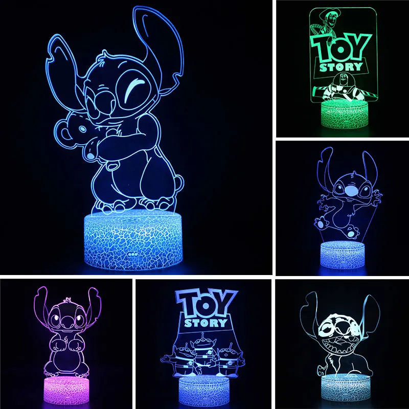 Lumière dessin veilleuse enfant — lumière 3d de dessin animé pour enfants, veilleuse LED pour chambre à coucher | belleveilleuse.fr