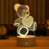 Veilleuse 3D LED pour enfants, lampe de chevet de Table créative, romantique