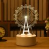 Lampe Led en 3d avec port USB et calendrier, luminaire décoratif d'intérieur, idéal pour une chambre d'enfant