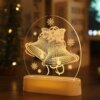 Lampe LED 3D en acrylique, veilleuse pour enfants, ours, dinosaure, pour chambre à coucher