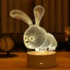 Lampe Led 3D romantique en acrylique avec signe d'amour, luminaire décoratif d'intérieur