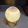 Lampe de lune imprimée 3D, humidificateur d'air, décoration de la maison, astronaute en résine, interrupteur tactile LED Miniature