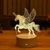 lampe 3D dinosaure — Lampe LED 3D en acrylique, veilleuse pour enfants, ours, dinosaure, pour chambre à coucher