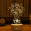Lampe LED 3D en acrylique, veilleuse pour enfants, ours, dinosaure, pour chambre à coucher