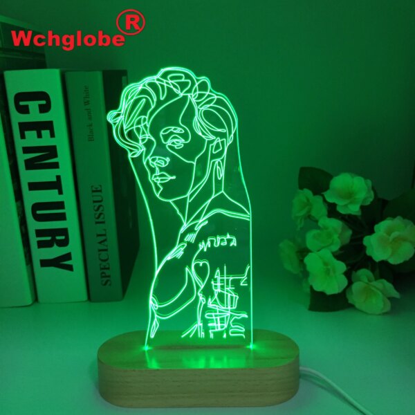 17254-2e2a48.jpg Lampe 3D en bois à l'effigie de Harry potter, Art abstrait, Projection tactile, Style d'affichage adapté aux cadeaux