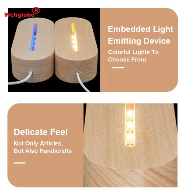 17254-53ca80.jpg Lampe 3D en bois à l'effigie de Harry potter, Art abstrait, Projection tactile, Style d'affichage adapté aux cadeaux