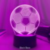 Lampe led 3d à télécommande, effet d'illusion, ballon de Football, capteur tactile