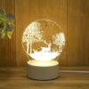 Lampe Led 3D en acrylique, romantique, amour, pour la maison, veilleuse pour enfants