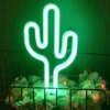 néon Signe  Cactus à piles aaa ou USB, lumières Led féeriques