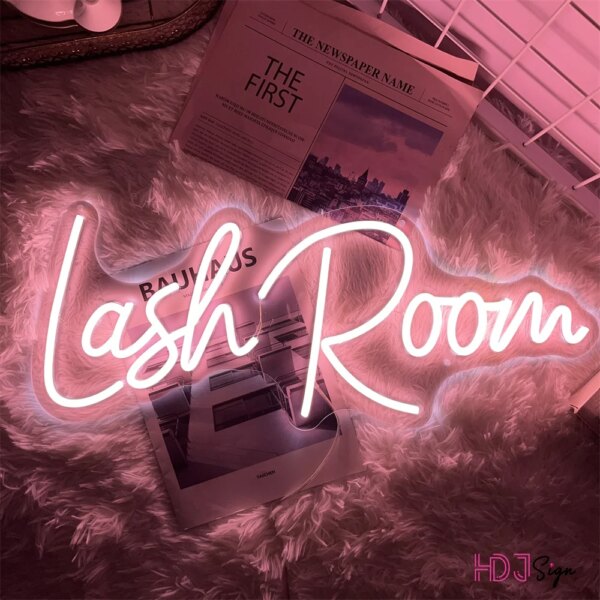 néon pour salle de cils, lumière LED personnalisée, cadeau de noël