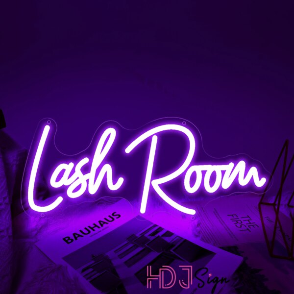 néon pour salle de cils, lumière LED personnalisée, cadeau de noël
