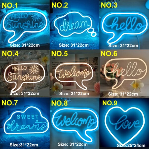 néon LED pour décor de salle de jeu, bonne ambiance, enseigne murale