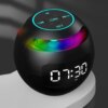 reveil veilleuse Haut-parleur Bluetooth sans fil, lumière colorée intelligente AI