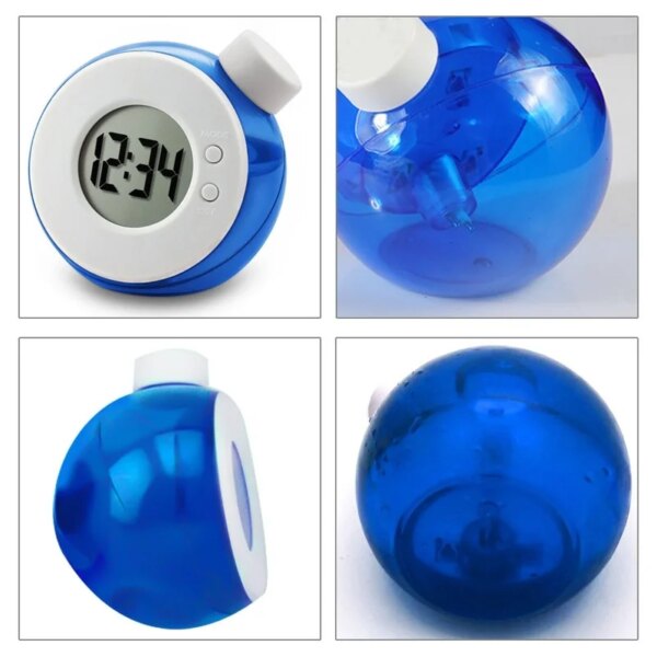 reveil veilleuse créative à eau pour enfants, horloge de bureau intelligente