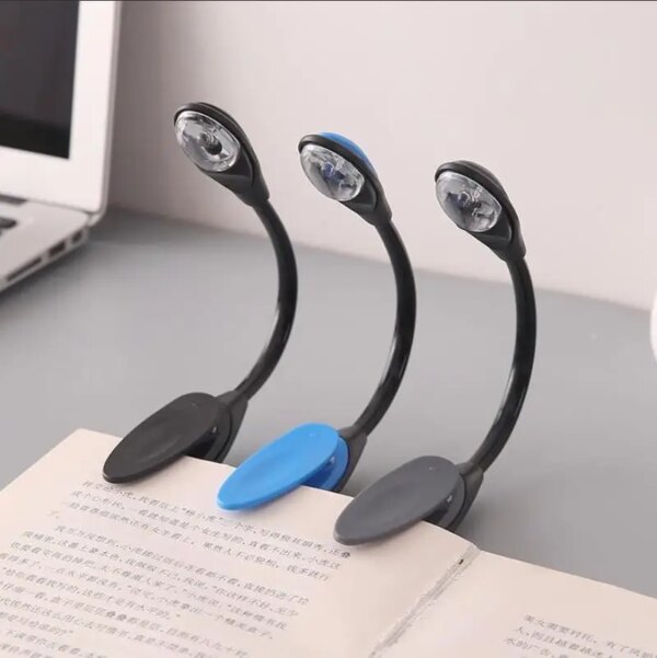 19202-282f4e.jpg lampe de bureau — lampe de lecture Mini lampe LED Flexible et lumineuse à clipser, idéale pour la lecture