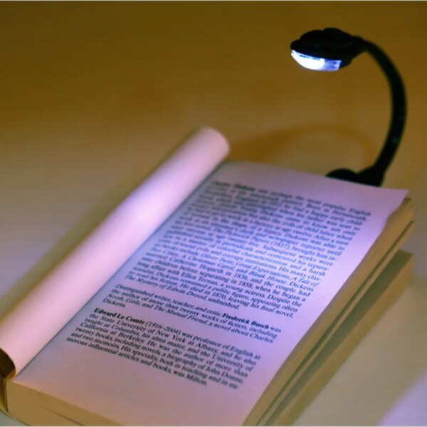 lampe de lecture Mini lampe LED Flexible et lumineuse à clipser, idéale pour la lecture