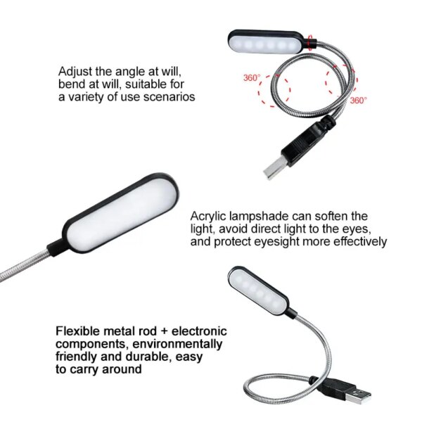 19227-6f5107.jpg lampe de bureau portable — lampe de lecture Flexible et Portable, USB 5V