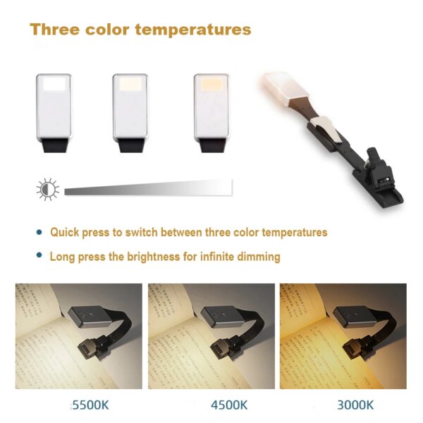 19256-9b60df.jpg Lampe de lecture Portable à Led, Rechargeable par Usb