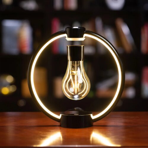 19295-9cdccd.jpg Lampe LED en lévitation magnétique avec port USB, éclairage d'ambiance rétro